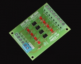 4Bit Optocoupler Isolator 5V to 24V Level Voltage Converter Board PLC Signal with DIN Rail